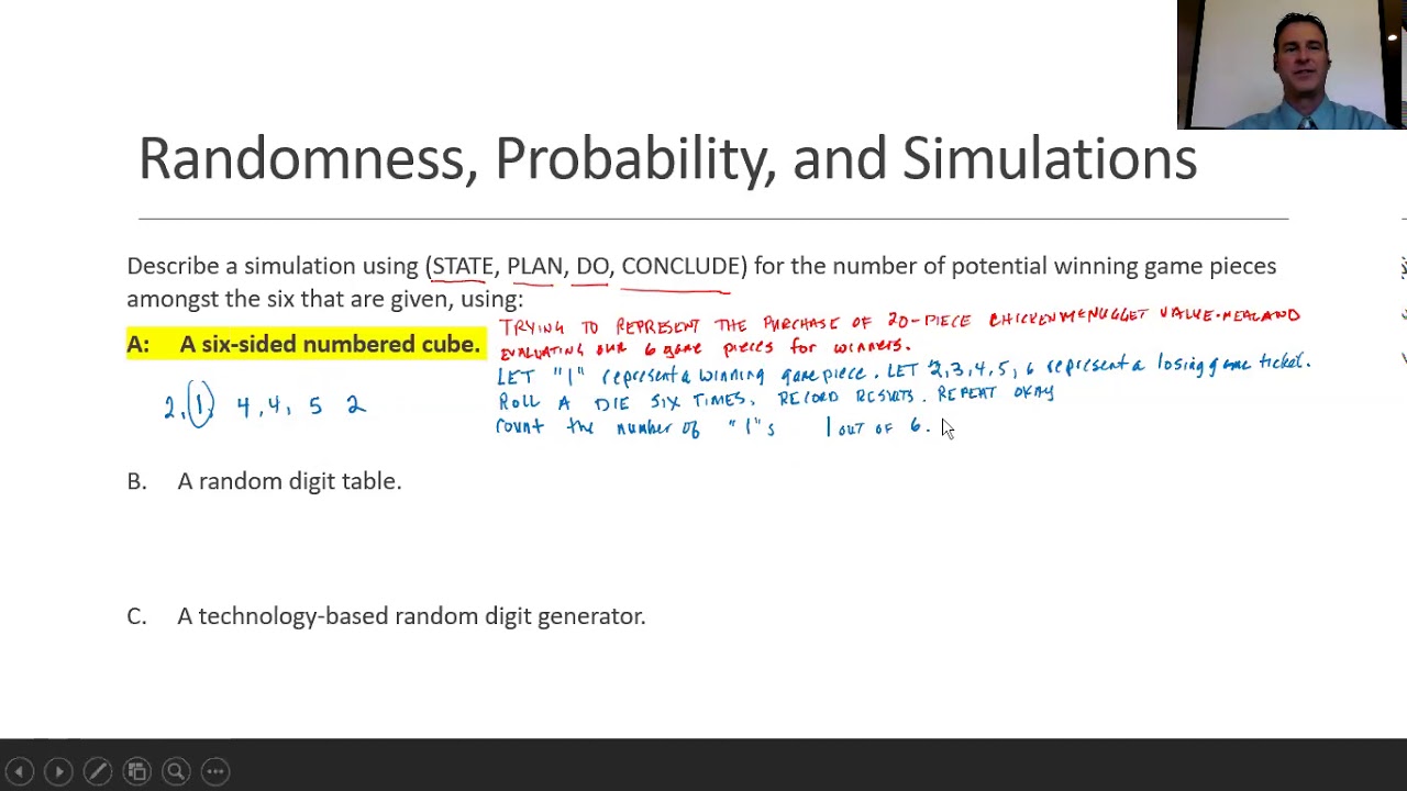 AP Statistics 5.1 Randomness, Probability, & Simulations Rothery - YouTube