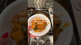 A quick dinner meal - sausage rigatoni 😋#cooking #quickrecipe #rigatoni ##dinnerideas