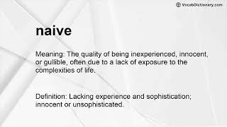 Celebrity naive Meaning Profile