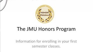 First Semester Enrollment and the Honors Program
