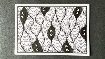 Zentangle Art for Beginners | Zendoodle | Creative Zentangle Patterns