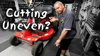Snapper Rear Engine Riding Mower Cutting Uneven?  Full Diagnosis & Repair With Deck Leveling