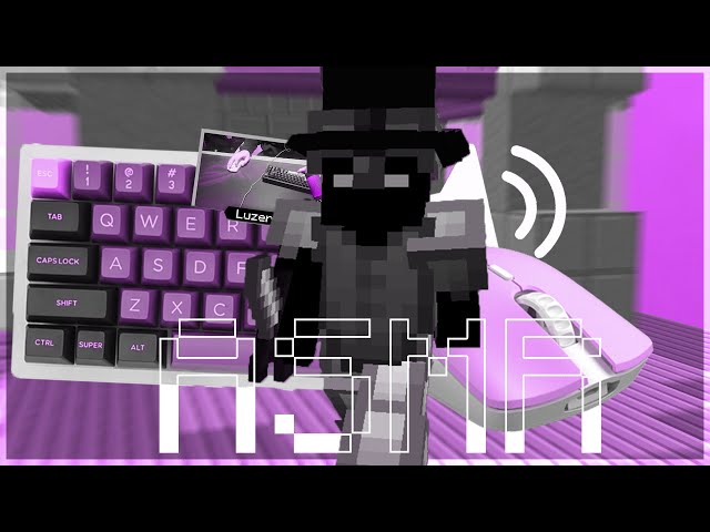 [2000fps] Smooth Keyboard and Mouse Clicks ASMR | Hypixel Bedwars class=