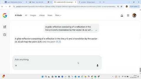 Reflection on the y Axis x = 0 and Translation