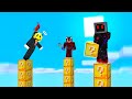 Lucky Block တိုင်ထောင် တိုက်ပွဲ 😂!!! Lucky Block Pillars Battle in Minecraft!!
