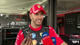 Lewis Hamilton Interview, his emotional reaction to FIRST Ferrari win, F1 Highlights