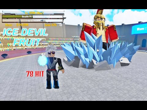 ROBLOX King Legacy Sea King Battle & Ice Fruit Showcase Hie Hie No