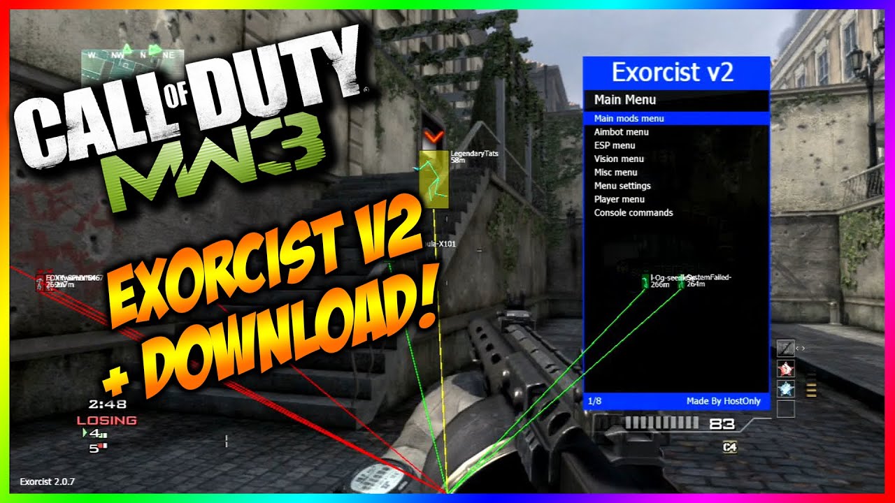 [MW3/1.24] Exorcist V2 INSANE Non-Host + Pre-Game (Aimbot ... - 1280 x 720 jpeg 156kB