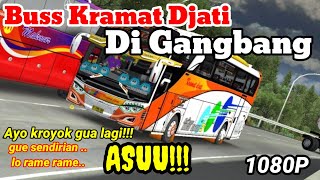 BUSSID 4.2 LIVERY JERNIH VIRAL Parah!!! Buss kramat jati sendirian lawan buss luar Negeri