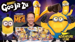 Despicable Me 4 Heroes of Goo Jit Zu Mega Minions Tim, Dave & AVL Tim AdventureFun Toy review!