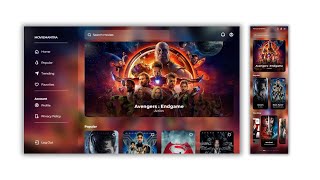 How to Make a Responsive Glassmorphism Movies Website Design Using Html, CSS and JavaScript