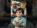 Cute Baby Shares Milk ❤️ | AI Animation #shorts#shorts #CuteBaby #AIAnimation #Wholesome #ViralShort