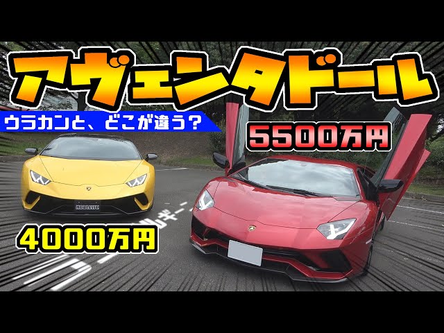 What is the difference between the Lamborghini Aventador (55