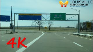 ⁴ᴷ Louisville Muhammad Ali International Airport Access Road outbound [4K VIDEO]