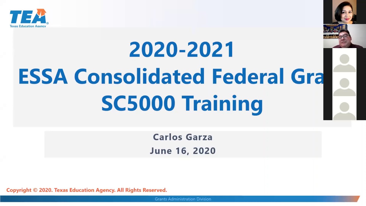 Completing The 2020 2021 Sc5000 For The Essa Consolidated Application Youtube