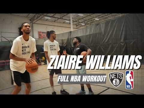 Brooklyn Nets’ Ziaire Williams Puts in Work | Full Training Breakdown
