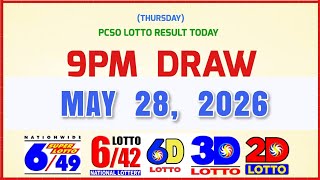 Lotto Results Today 9pm May 28, 2026 PCSO 6/49, 6/42