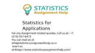 Statistics Assignment Help
