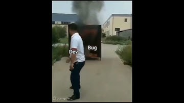DEV VS BUG VS STACK OVERFLOW (meme de programacion)