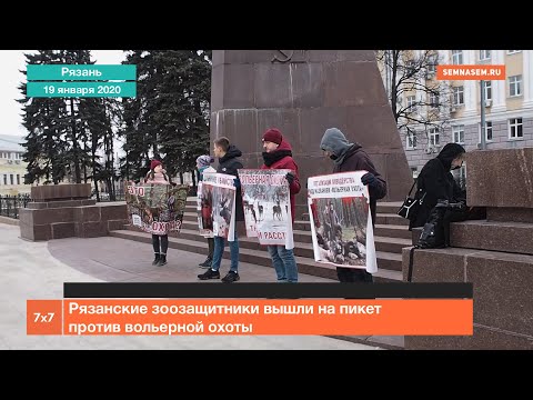 Пикет рязанских зоозащитников против вольерной охоты