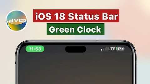 How to Get iOS Status Bar on Android || Green Clock