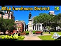 Canal Street and the Central Business District Walk | New Orleans' American Sector (4K)