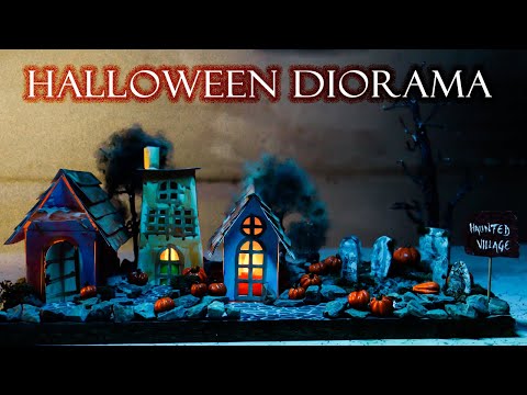 Check Out My Eerie Haunted Village DIY | Halloween Crafts