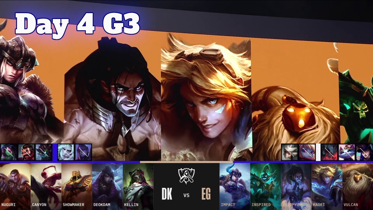 DK vs EG Day 4 LoL Worlds 2022 Main Group Stage DAMWON Kia vs Evil Geniuses - Groups full game