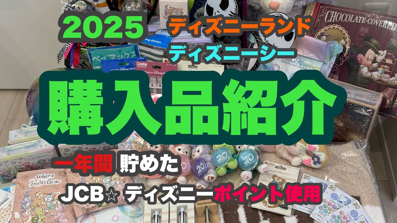 2025 遠方組 一年間貯めたディズニーポイントを使ってディズニーお土産購入