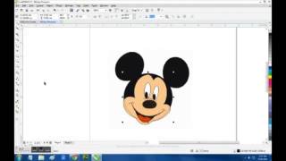 Como hacer a Mickey Mouse- Corel Draw