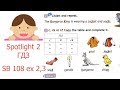 Spotlight 2 Учебник стр.108 упр.1,2 - [k] - c, k, ck