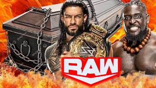 Roman Reigns vs Oba Femi WWE Raw Netflix Casket - FULL MATCH