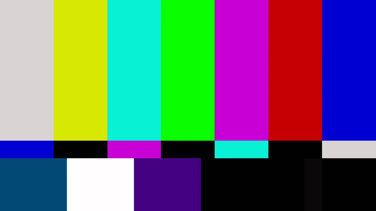 SMPTE COLOR BARS HD