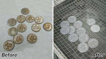 Ultimate Badge Rust Removal with Skymen Ultrasonic Cleaner