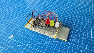 Physical computing sensor LED tutorial - Impact detection with Analog Devices ADXL345