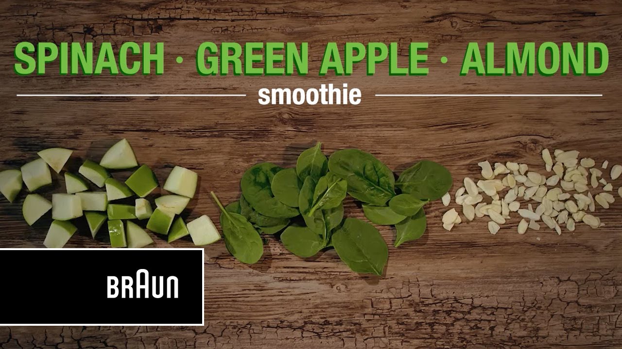 Spinach, Apple, & Almond Smoothie | Braun Smoothie2GO