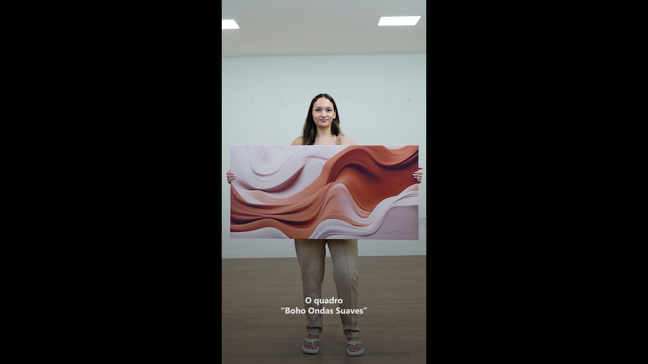Vídeo de Quadro Boho Ondas Suaves