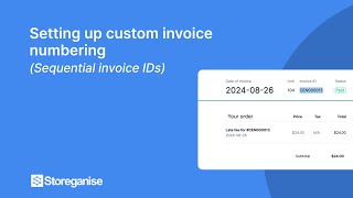 Setting up custom invoice numbering (sequential invoice IDs)