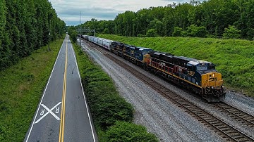 CW40-8 #7794 Trails Behind C&EI HU on a HUGE M407 Lashup in Arkendale, VA! | 5/29/2025