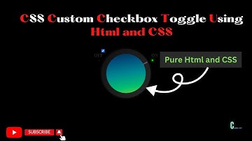 CSS Custom Checkbox Toggle Using Html and CSS | Custom Checkbox With Glowing Effects