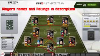 Team Of The Week 13th February 2013 Ultimate Team FIFA 13 TOTW 22