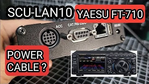 YAESU FT710 & SCU-LAN 10 POWER CONNECTOR