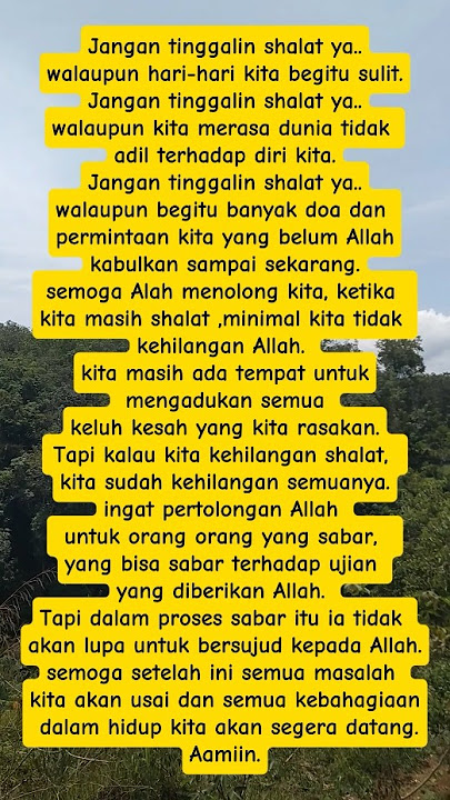 Kata Penuh Makna #shalat #motivation #renungan #kesadaran