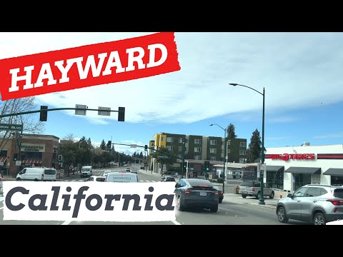 Driving Downtown, Hayward, California, USA, Driving Tour video