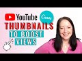 How to Make YOUTUBE THUMBNAILS on CANVA 🎨