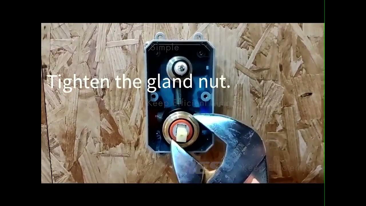 Tighten the nut for the valve cartridge leak YouTube