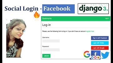 Social Login to Django 3.0 - Facebook🔥 in 8 minutes👍
