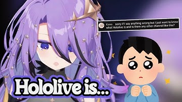 When Moona explains what Hololive is to a clueless viewer