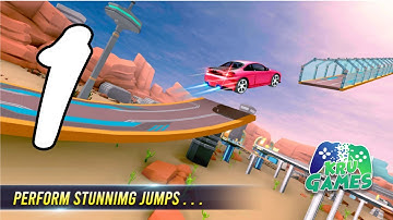 Mega Ramps - Galaxy Racer Gameplay Walkthrough #1 (Android, IOS)