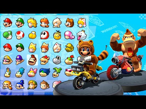 マリオカート8デラックス タヌキマリオ vs ドンキーコング - YouTube